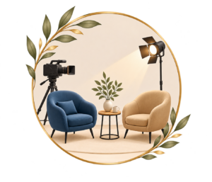 studio d'enregistrement sur fond transparent